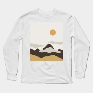 Boho minimal Landscape Long Sleeve T-Shirt